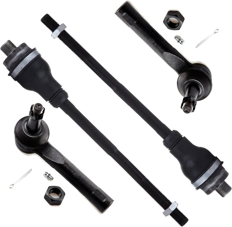 SCITOO مجموعة تعليق 4 قطع لسيارة كاديلاك إسكاليد/ESV/EXT لسيارة شيفروليه أفالانش 1500 سيلفرادو 1500/2500 سوبربان 2500 تاهو لسيارة جي إم سي سييرا 1500 يوكون/XL 1500/XL 2500 نهاية قضيب التوجيه - Image 1